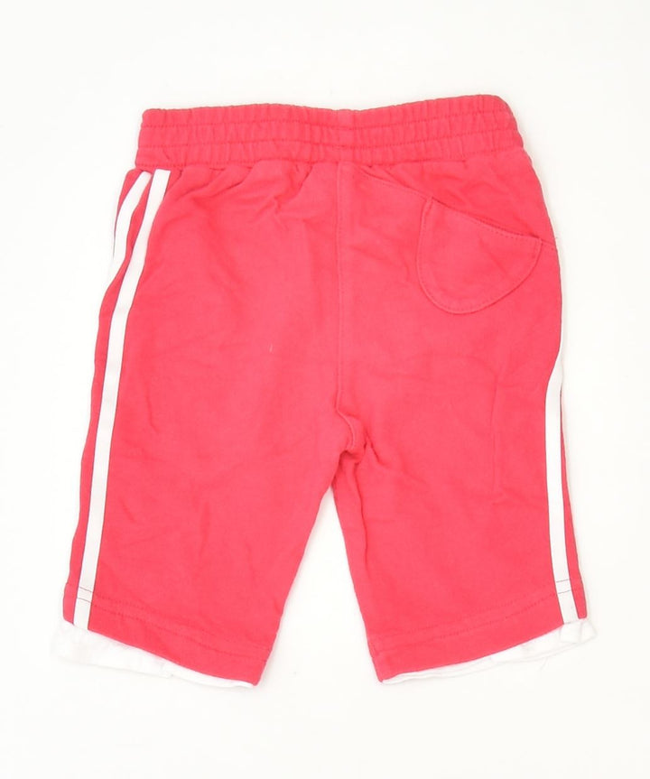 ADIDAS Girls Tracksuit Trousers 3-6 Months Pink Cotton Sports | Vintage | Thrift | Second-Hand | Used Clothing | Messina Hembry 